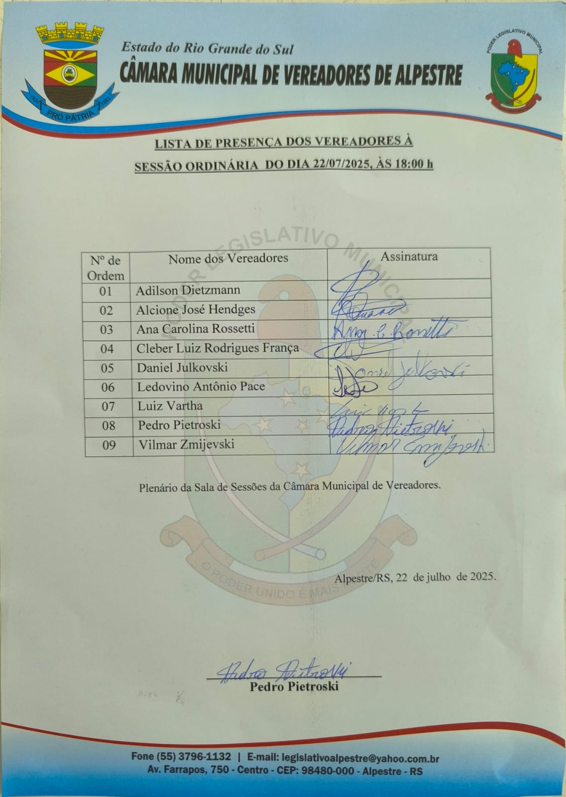 presença